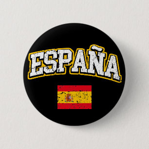 Macaron Rond 5 Cm Drapeau de l'Espagne