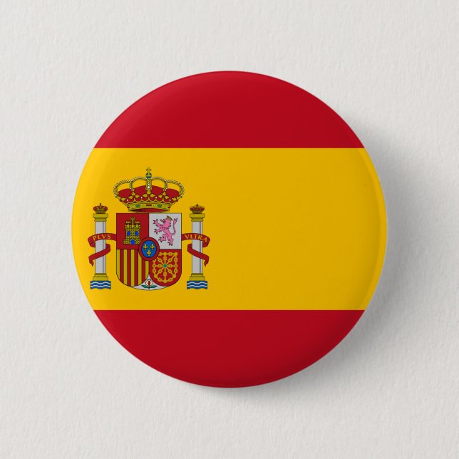 Macaron Rond 5 Cm Drapeau de l'Espagne (Devant)