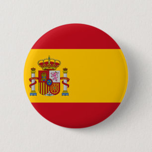 Macaron Rond 5 Cm Drapeau de l'Espagne