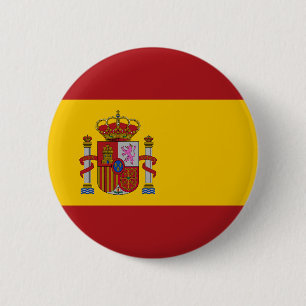Macaron Rond 5 Cm Drapeau de l'Espagne