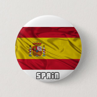 Macaron Rond 5 Cm Drapeau de l'Espagne