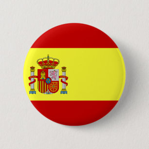 Macaron Rond 5 Cm Drapeau de l'Espagne