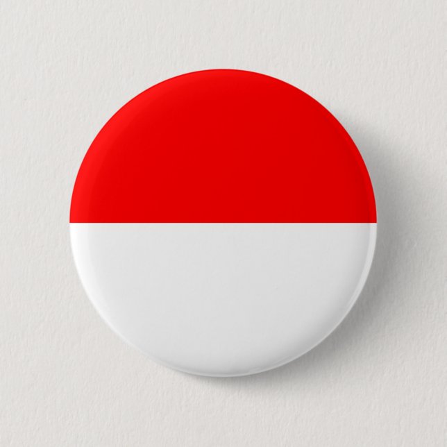 Macaron Rond 5 Cm Drapeau de l'Indonésie (Devant)