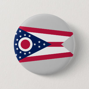 Macaron Rond 5 Cm Drapeau de l'Ohio