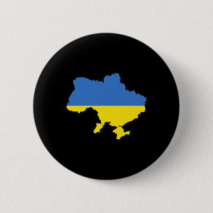 Macaron Rond 5 Cm Drapeau de l'Ukraine 4