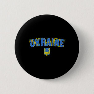 Macaron Rond 5 Cm Drapeau de l'Ukraine Vintage Hommes Femmes Enfants