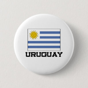 Macaron Rond 5 Cm Drapeau de l'Uruguay
