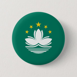 Macaron Rond 5 Cm Drapeau de Macao