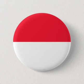 Macaron Rond 5 Cm Drapeau de Monaco