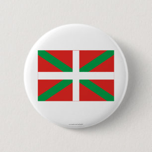 Macaron Rond 5 Cm Drapeau de País Vasco (Euskadi)