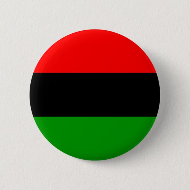 Macaron Rond 5 Cm Drapeau de partisan du panafricanisme (Devant)
