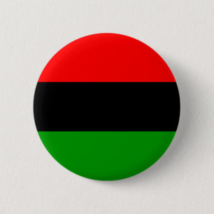 Macaron Rond 5 Cm Drapeau de partisan du panafricanisme