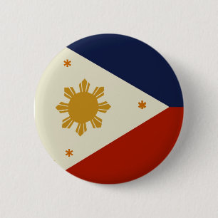 Macaron Rond 5 Cm Drapeau de Philippines
