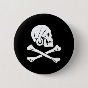 Macaron Rond 5 Cm Drapeau de pirate de Henry chaque