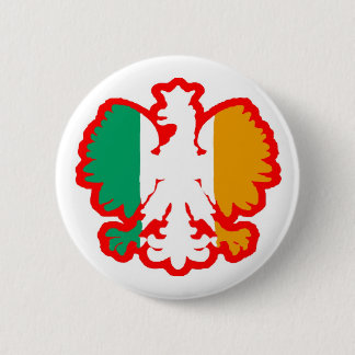 MACARON ROND 5 CM DRAPEAU DE POLISH/IRISH