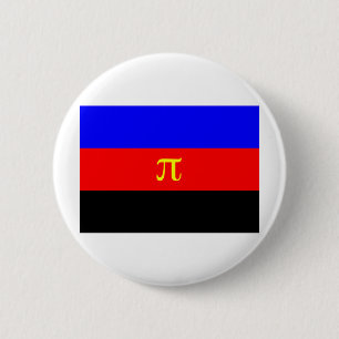 Macaron Rond 5 Cm Drapeau de Polyamory