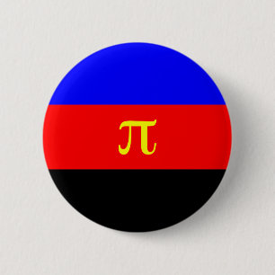 Macaron Rond 5 Cm Drapeau de Polyamory -- Couleur de pi 3