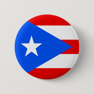 Macaron Rond 5 Cm Drapeau de Porto Rico