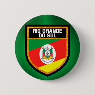 Macaron Rond 5 Cm Drapeau de Rio Grande do Sul