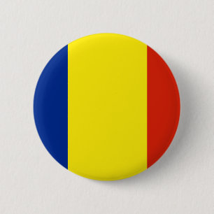 Macaron Rond 5 Cm Drapeau de Roumanie