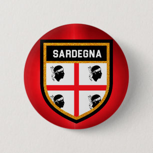 Macaron Rond 5 Cm Drapeau de Sardegna