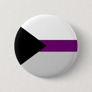 Macaron Rond 5 Cm Drapeau démisexuel symbole de sexualité identité d