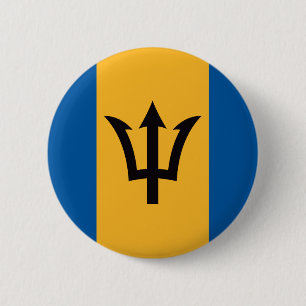 Macaron Rond 5 Cm Drapeau des Barbade