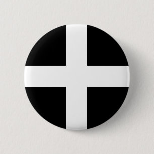 Macaron Rond 5 Cm Drapeau des Cornouailles