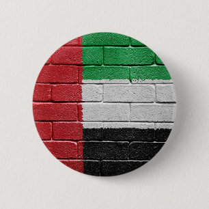 Macaron Rond 5 Cm Drapeau des Emirats Arabes Unis