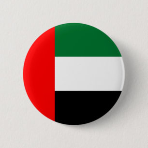 Macaron Rond 5 Cm Drapeau des Emirats Arabes Unis sur le Pin/insigne
