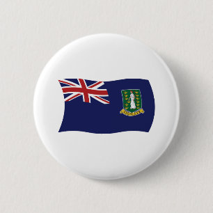 Macaron Rond 5 Cm Drapeau des îles Vierges britanniques Bouton