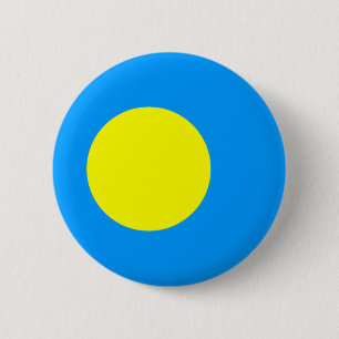 Macaron Rond 5 Cm Drapeau des Palaos