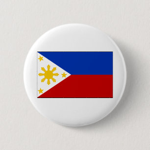 Macaron Rond 5 Cm Drapeau des Philippines
