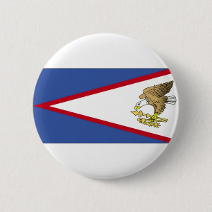 Macaron Rond 5 Cm Drapeau des Samoa américaines