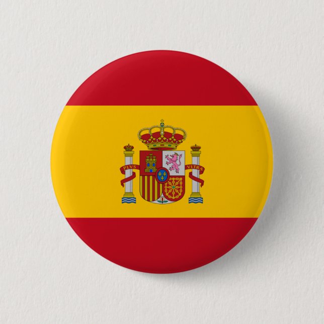 Macaron Rond 5 Cm drapeau d'espagne (Devant)