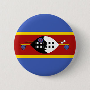 Macaron Rond 5 Cm Drapeau d'Eswatini
