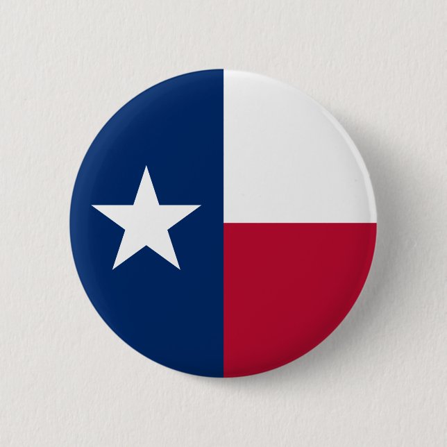 Macaron Rond 5 Cm Drapeau d'État texan (Texas) (Devant)