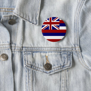 Macaron Rond 5 Cm Drapeau d'Hawaï
