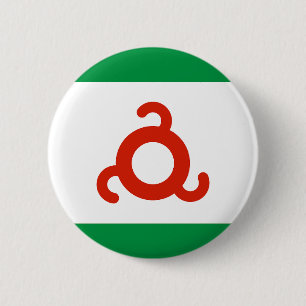 Macaron Rond 5 Cm Drapeau d'Ingushetia