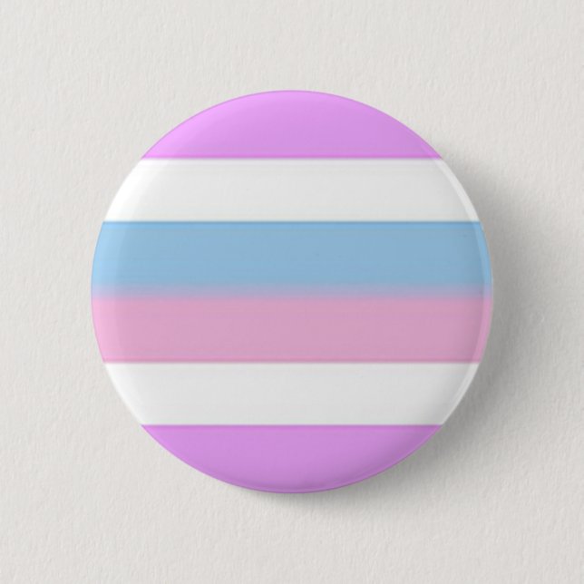 Macaron Rond 5 Cm drapeau d'intersex (Devant)