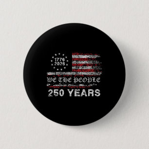 Macaron Rond 5 Cm Drapeau du 250e anniversaire 1776-2026