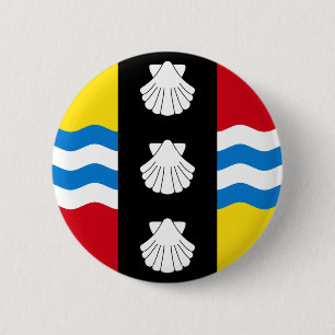 Macaron Rond 5 Cm Drapeau du Bedfordshire