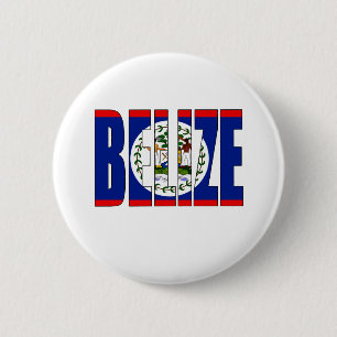 Macaron Rond 5 Cm Drapeau du Belize