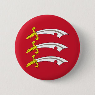 Macaron Rond 5 Cm Drapeau du bouton Essex