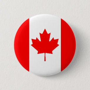 Macaron Rond 5 Cm Drapeau du Canada