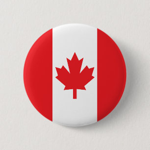 Macaron Rond 5 Cm Drapeau du Canada