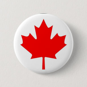 Macaron Rond 5 Cm Drapeau du Canada