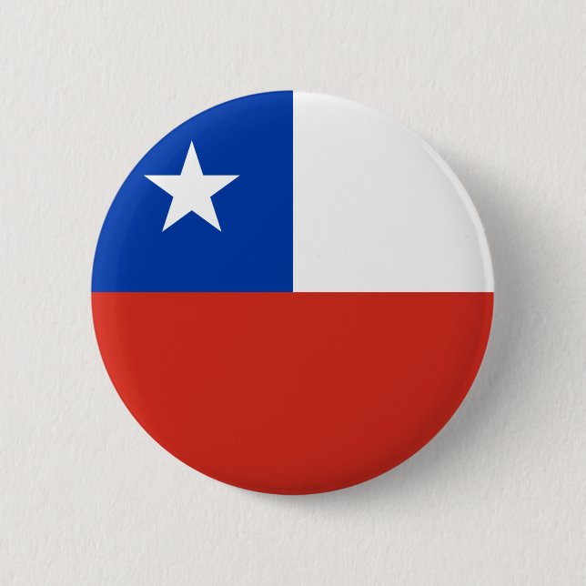 Macaron Rond 5 Cm Drapeau du Chili (Devant)