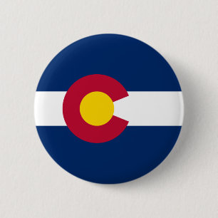 Macaron Rond 5 Cm Drapeau du Colorado