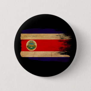 Macaron Rond 5 Cm Drapeau du Costa Rica
